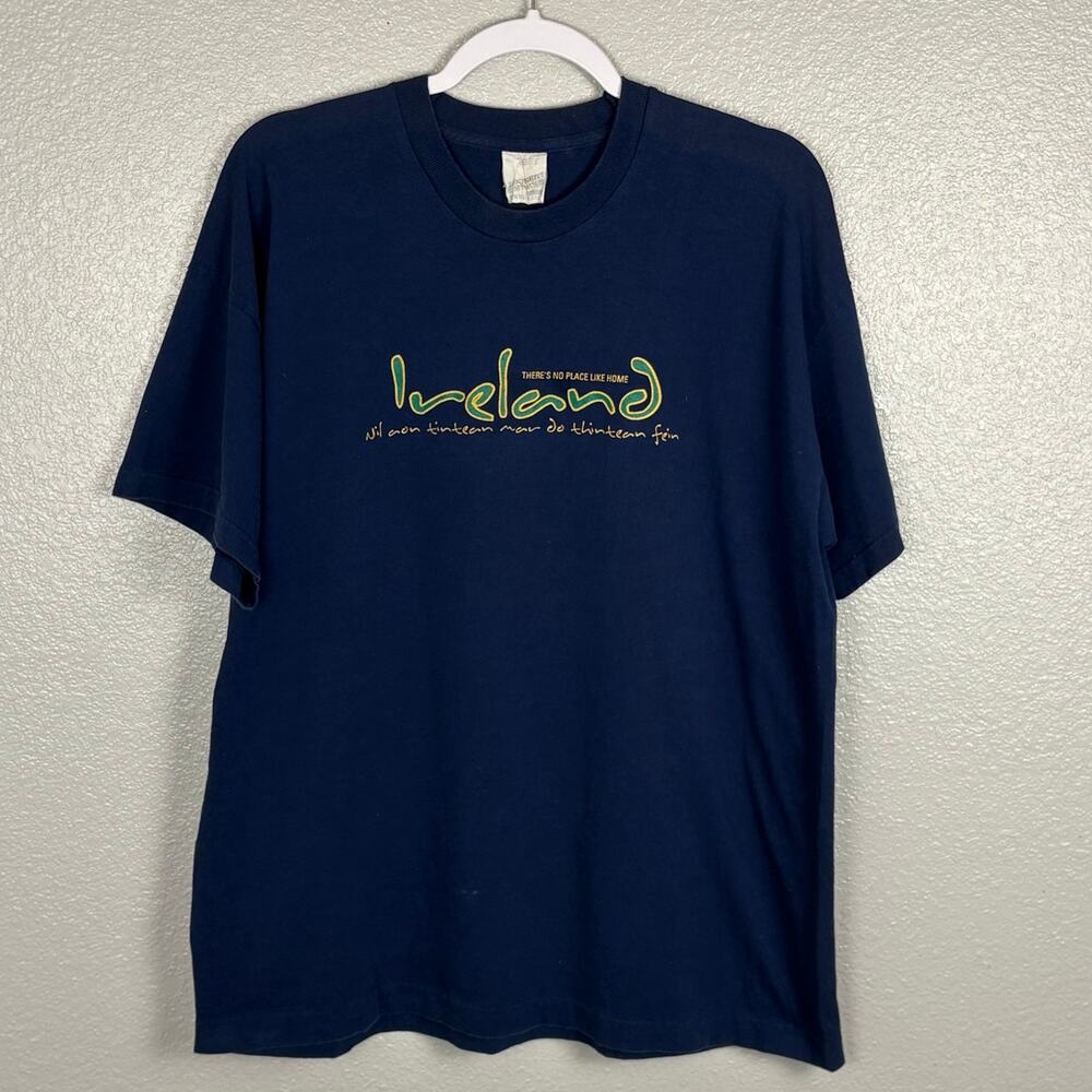 VTG Screen Stars Men’s Size XL Original Dark Blue Ireland Short Sleeved T-shirt